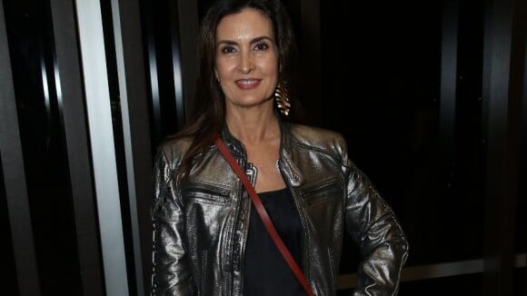 Fashion glow: Fátima Bernardes dá tom rocker a look com jaqueta poderosa. Fotos!