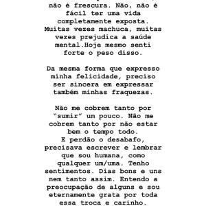 Flavia Pavanelli faz desabafo sobre pressão para expor vida pessoal na internet