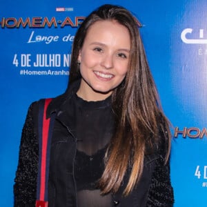 Larissa Manoela e mais famosos prestigiam a pré estreia do filme 'Homem-Aranha: Longe de casa', em São Paulo, na noite desta segunda-feira, 01 de julho de 2019