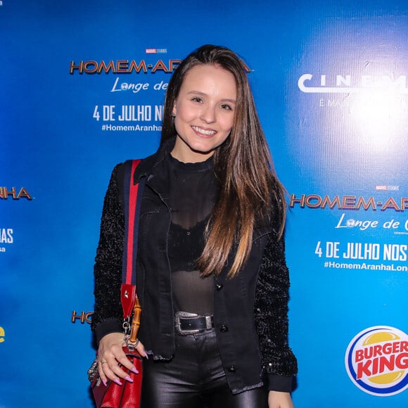 Larissa Manoela e mais famosos prestigiam a pré estreia do filme 'Homem-Aranha: Longe de casa', em São Paulo, na noite desta segunda-feira, 01 de julho de 2019