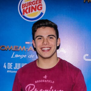 Ex de Larissa Manoela, Thomaz Costa compareceu a pré estreia do filme 'Homem-Aranha: Longe de casa', em São Paulo, na noite desta segunda-feira, 01 de julho de 2019