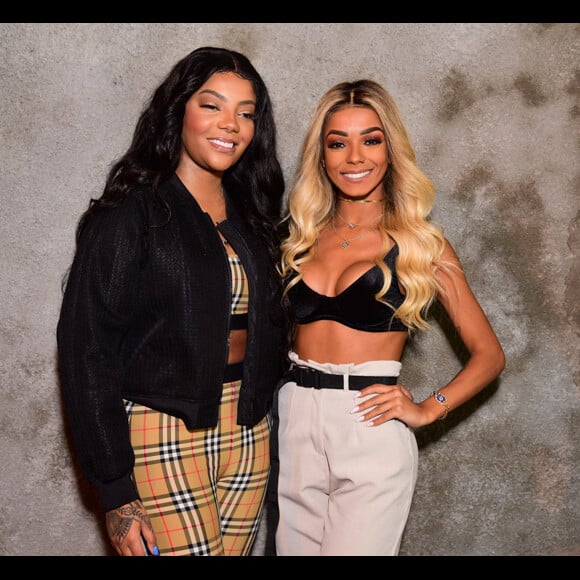 Ludmilla leva a namorada, Brunna Gonçalves, à festa de encerramento do 'Show dos Famosos', quadro do 'Domingão do Faustão', em festa na mansão do apresentador em São Paulo, neste domingo, 14 de julho de 2019