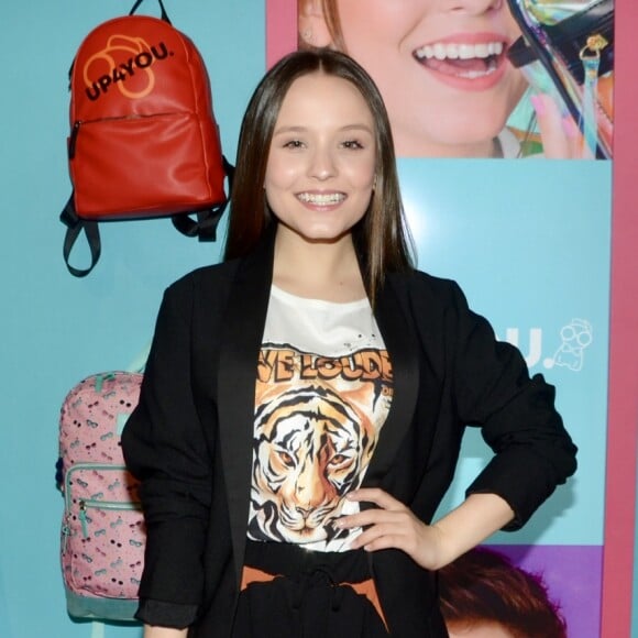 Larissa Manoela lança coleção de mochilas na feira Escolar Office 2019, no Expo Center Norte, em São Paulo, na noite desta segunda-feira, 05 de agosto de 2019