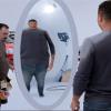 O assistente vira o espelho e Ronaldo aparece gordo no vídeo
