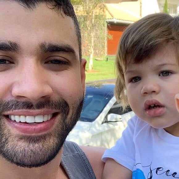 Gusttavo Lima curte Dia dos Pais antecipado com os filhos, Gabriel e Samuel, em 10 de agosto de 2019