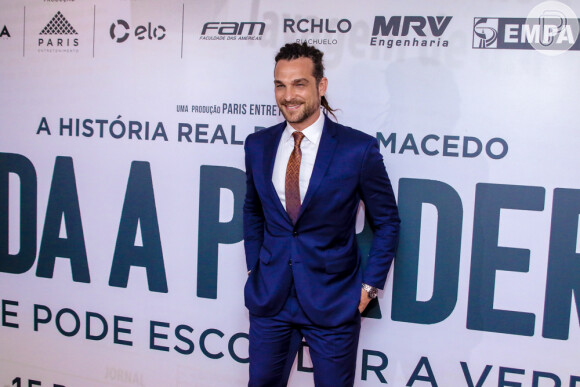 Igor Rickli e mais famosos prestigiam pré-estreia do filme 'Nada a Perder 2', de Edir Macedo, no teatro Bradesco, em São Paulo, na noite desta terça-feira, 13 de agosto de 2019