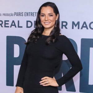 A atriz Monica Carvalho e mais famosos prestigiam pré-estreia do filme 'Nada a Perder 2', de Edir Macedo, no teatro Bradesco, em São Paulo, na noite desta terça-feira, 13 de agosto de 2019