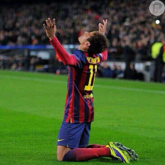 Neymar também marcou três vezes no jogo entre o Barcelona e o Celtic, em 2013, na Liga dos Campeões