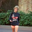 Moletom e biker shorts: a combinação era queridinha da Princesa Diana na hora de praticar exercícios físicos