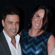 Zezé Di Camargo leva a noiva, Graciele Lacerda, ao show de Roberto Carlos. Fotos