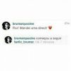 No Instagram, Bruna Marquezine passou a seguir Marina e mandou uma mensagem para a fã