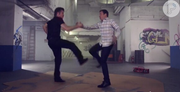 Brad Pitt e Jimmy Fallon dançam juntos em vídeo