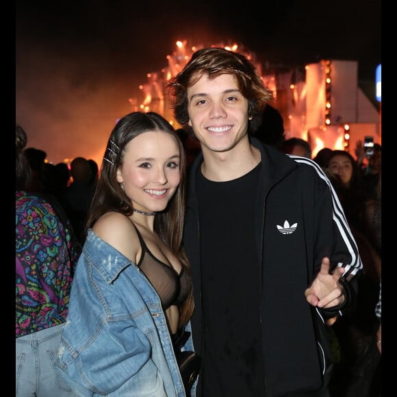 Larissa Manoela curtiu o Rock in Rio ao lado do namorado, Leo Cidade