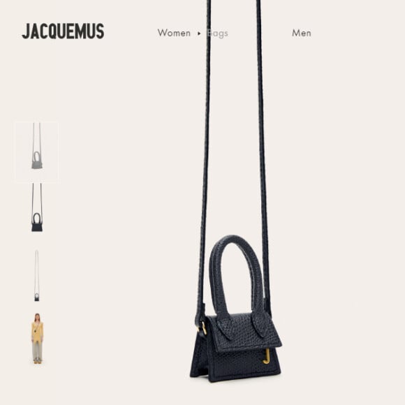 Microbolsa usada por Zoe é encontrada no site oficial da grife Jacquemus. O mimo, da linha Le petit Chiquito, custa 258 dólares (o equivalente a R$ 1.075)