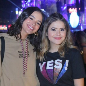 Bruna Marquezine e Maisa se encontraram durante o Rock in Rio