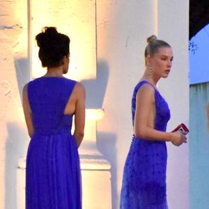 Fiorella Mattheis apostou em coque alto para ser madrinha