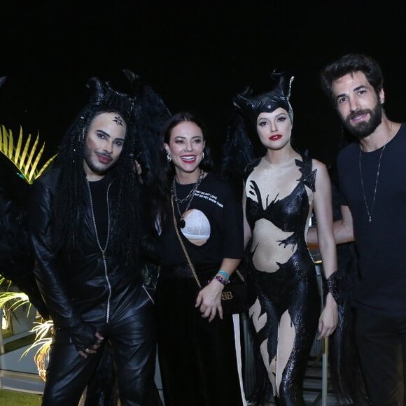 Agatha Moreira se encontrou com Paolla Oliveira em camarote do Rock in Rio