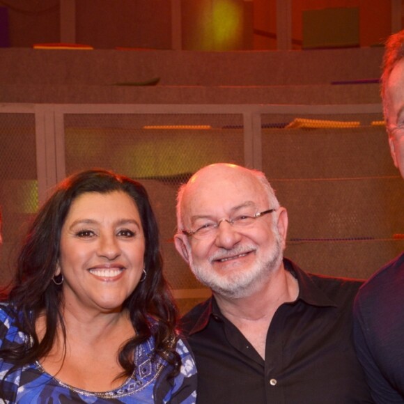 Jorge Fernando com Regina Casé, Silvio de Abreu e Luiz Fernando Guimarães