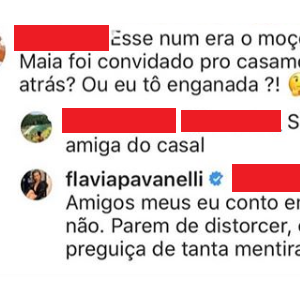 Flavia Pavanelli se irrita com polêmica em namoro com Junior Mendonza