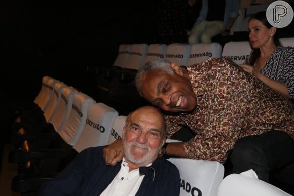 Gilberto Gil e Lima Duarte conferem o lançamento do filme 'O Juízo' no cinema Rio Sul, no Rio de Janeiro, na noite desta terça-feira, 03 de dezembro de 2019