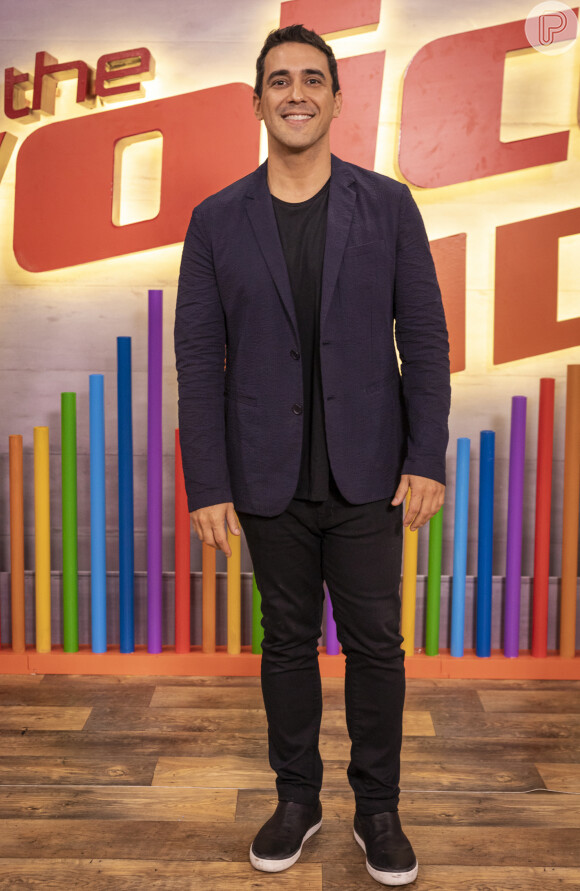 André Marques participa de coletiva de nova temporada do 'The Voice Kids' nesta quinta-feira, dia 12 de dezembro de 2019