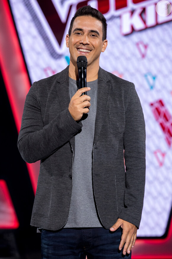 André Marques comemora continuação de 'The Voice Kids' em coletiva nesta quinta-feira, dia 12 de dezembro de 2019