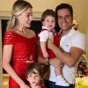 Luma Costa passou o Natal com o marido, Leonardo Martins, e os filhos, Antonio, de 4 anos, e Eduardo, de quase 1 ano