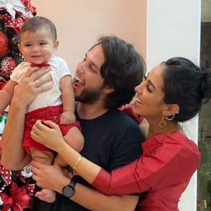 Jade Seba e Bruno Guedes passaram o primeiro Natal com o filho, Zion