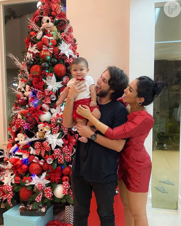Jade Seba e Bruno Guedes passaram o primeiro Natal com o filho, Zion
