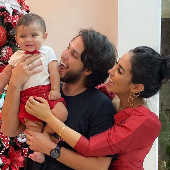 Jade Seba e Bruno Guedes passaram o primeiro Natal com o filho, Zion