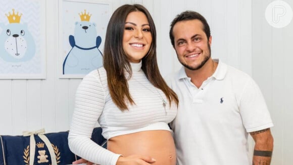 Mulher de Thammy Miranda, Andressa Ferreira compartilhou as primeiras fotos do filho do casal, Bento: 'Felicidade plena'