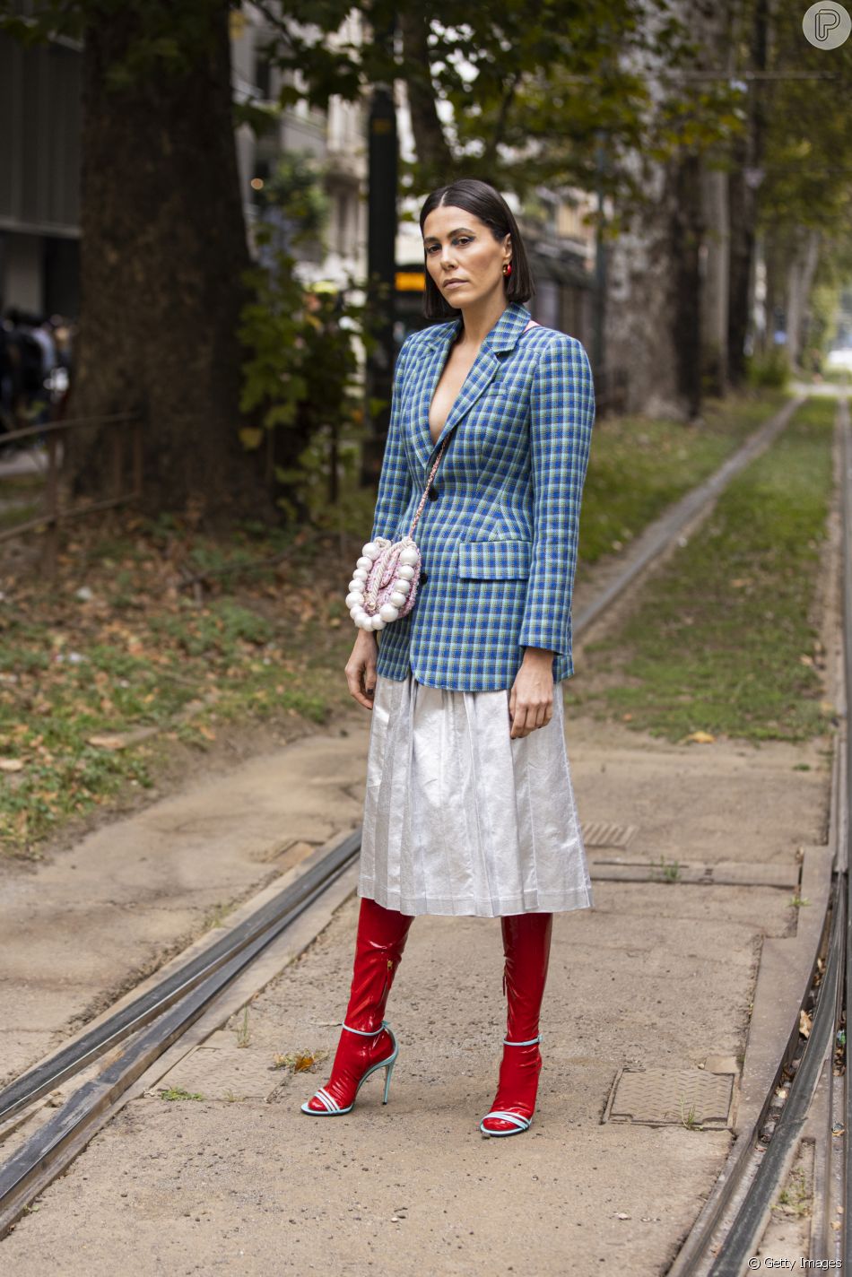 blazer com saia midi