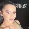 Dupla de Maiara, Maraisa exibe curativo no nariz em show nesta sexta-feira, dia 10 de janeiro de 2020