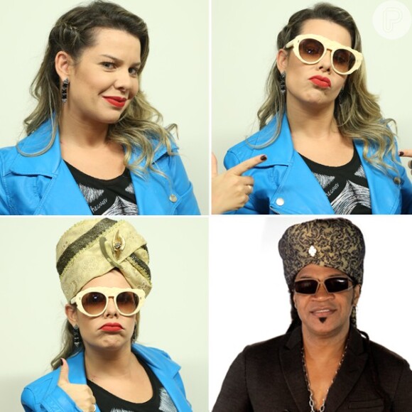 Carlinhos Brown foi homenageado por Fernanda Souza nos bastidores do 'The Voice Brasil'