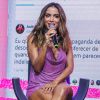 Anitta se reuniu com a imprensa na casa Fares, em São Paulo, onde realizou o lançamento da campanha da sua linha de desodorantes em parceria com a Rexona, nesta terça-feira, 18 de fevereiro de 2020