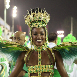 Carnaval 2020: Iza, rainha de bateria da Imperatriz Leopoldinense, deixa transparecer a alegria durante o desfile da escola da série A