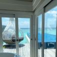 Novo affair de Anitta, Gabriel David posta foto da vista do hotel nas Maldivas