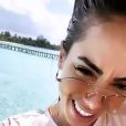 Anitta faz passeio ao chegar pelas Maldivas e anuncia que fará muitas fotos