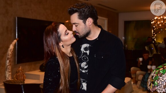 Maiara e Fernando Zor trocaram beijos e foram flagrados por um vídeo feito pela stylist da dupla