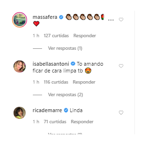 Foto de Larissa Manoela ganha comentário de Grazi Massafera