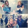 Ludmila Dayer posta foto com Fernanda Souza e Thiaguinho na Calçada da Fama de Hollywood
