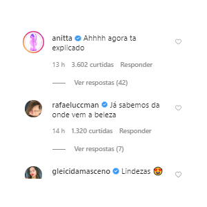 Anitta elogia Luisa Sonza e a mãe, Eliane, em foto