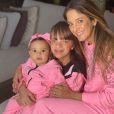 Ticiane Pinheiro tem aproveitado a quarentena em momentos com as duas filhas