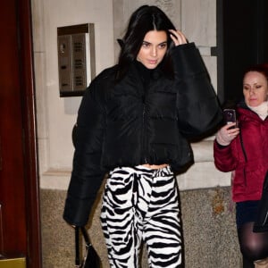 Kendall Jenner alia tendência animal print em street style