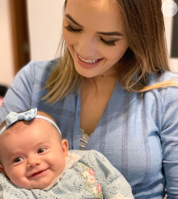 Thaeme Mariôto compartilhou foto da filha, Liz, de 1 ano, para lamentar a morte do menino Miguel, em Recife. Menino caiu do 9º andar de um prédio onde a mãe dele trabalhava