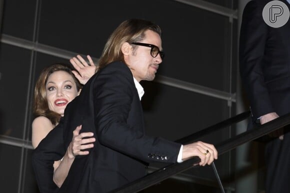 Brad Pitt and Angelina Jolie attending the french Premiere of the movie 'In the Land Of Blood And Honey' (Au Pays du Sang et du Miel) held at the Cinema MK2 Bibliotheque on February 16, 2012 in Paris, France. Photo by ABACAPRESS.COM17/02/2012 - Paris