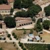 Aerial view of the Miraval vineyard Castle, Property of Brad Pitt and Angelina Jolie in Correns, France, on August 10, 2012. Rumours of a weekend wedding between Brad Pitt and Angelina Jolie sent people rushing to the couple's chateau, but locals said they had no knowledge of any wedding. Photo by ABACAPRESS.COM10/08/2012 - Correns