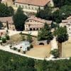 Aerial view of the Miraval vineyard Castle, Property of Brad Pitt and Angelina Jolie in Correns, France, on August 10, 2012. Rumours of a weekend wedding between Brad Pitt and Angelina Jolie sent people rushing to the couple's chateau, but locals said they had no knowledge of any wedding. Photo by ABACAPRESS.COM10/08/2012 - Correns