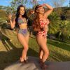 Moda praia de Maiara e Maraisa: irmãs são fãs de biquíni com hot pant, em estilo retrô
