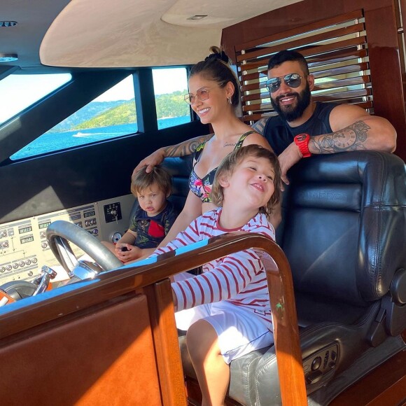 Gusttavo Lima e Andressa Suita têm dois filhos: Gabriel, de 3 anos, e Samuel, de 2